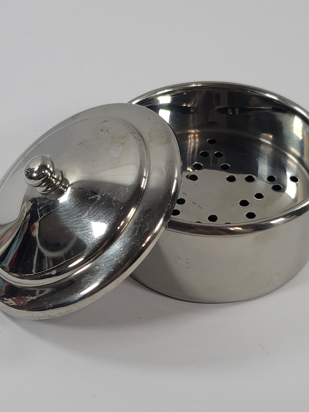Mini Stainless Steel Dim Sum Steamer Basket Star  Pattern With Cover Lid